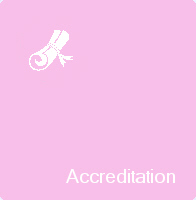 Accreditation button